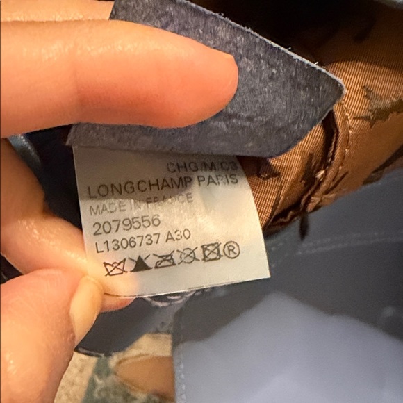 Longchamp Blue Leather Le Pliage Cuir Mini Backpack - Picture 9 of 9